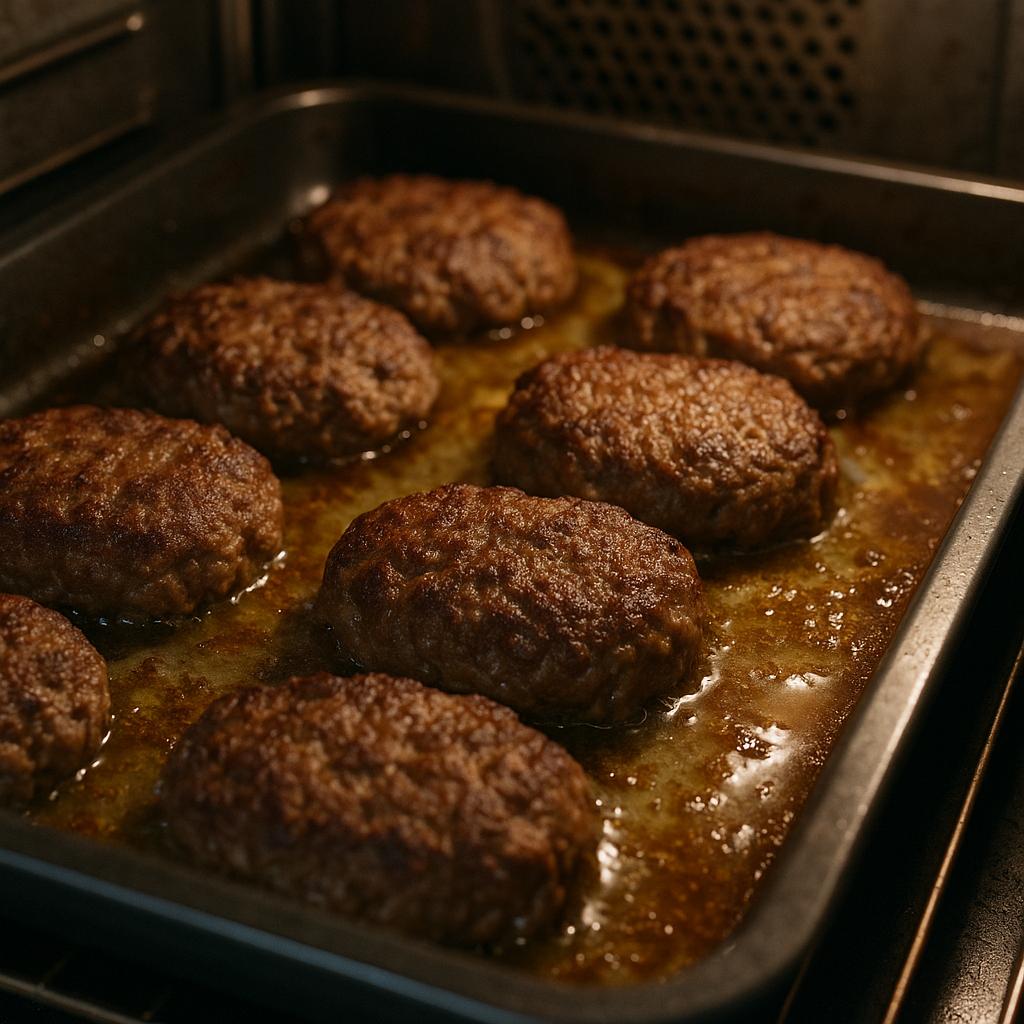 Jauhelihapihvit uunissa